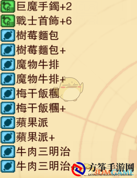 《龙之死印》魔城燃烧物品掉落表