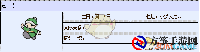 《牧场物语：重聚矿石镇》迪米特人物介绍